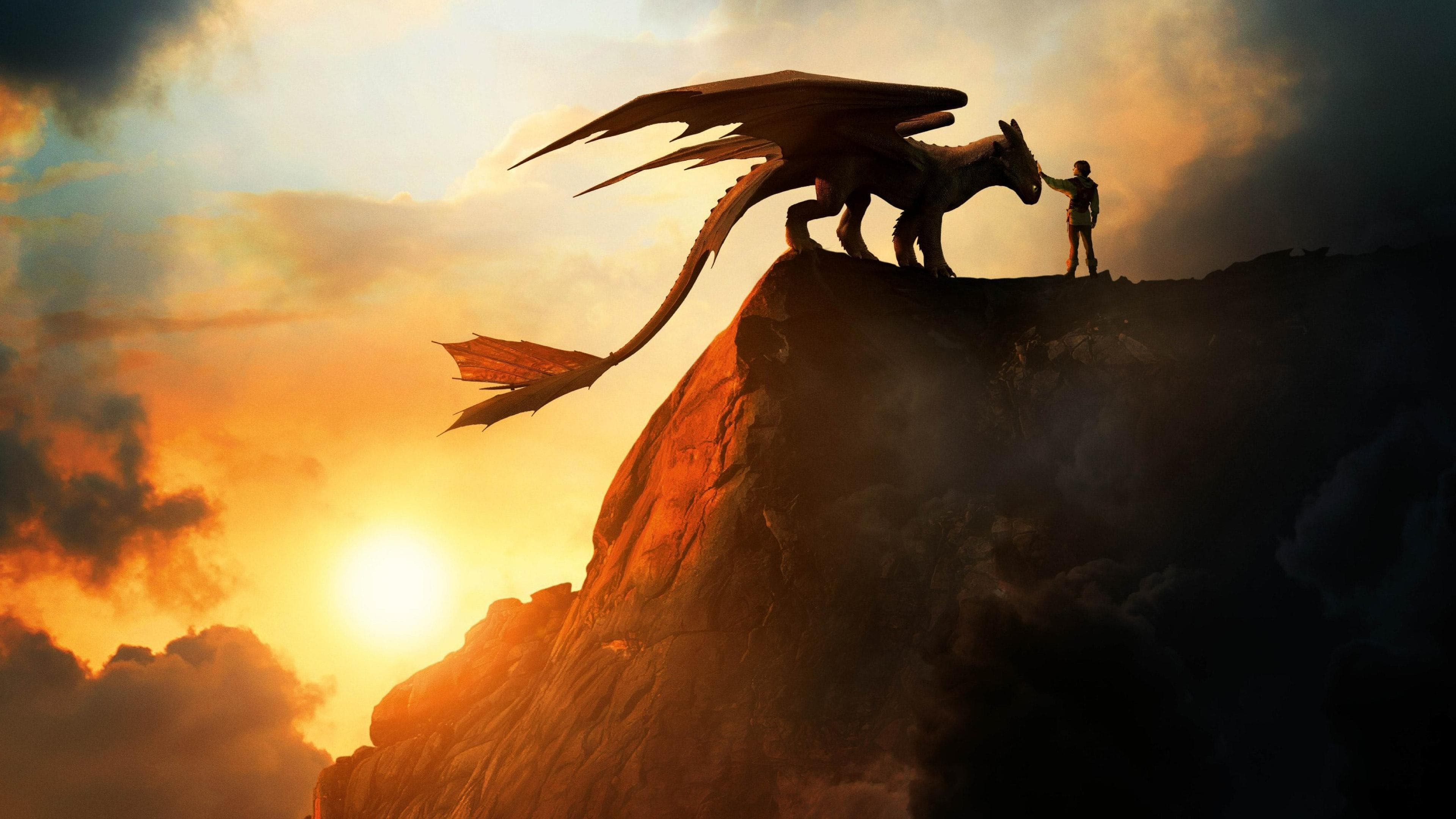 Pano de fundo do filme Como Treinar o Seu Dragão