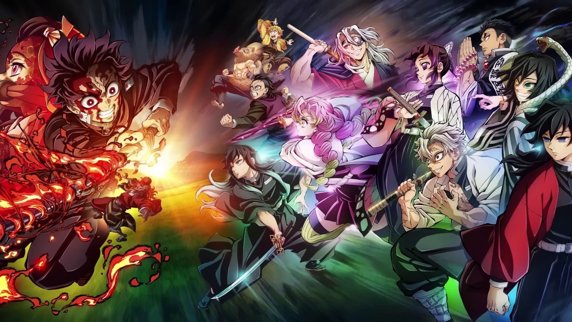 Pano de fundo do filme Demon Slayer: To the Hashira Training
