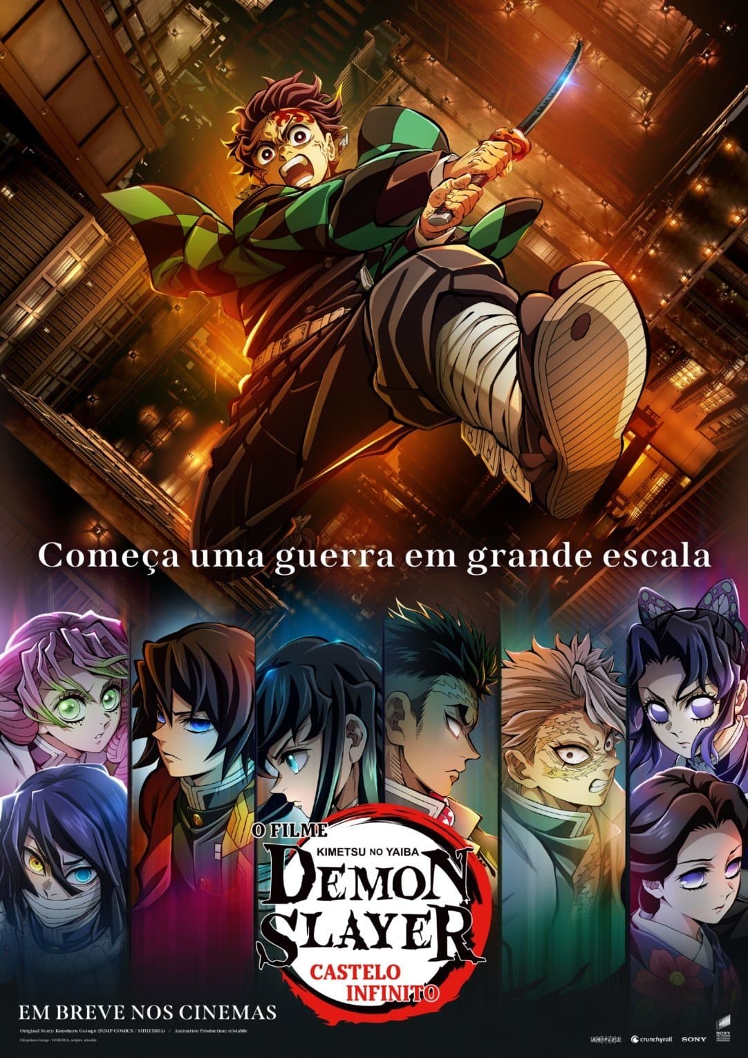 Poster do filme Demon Slayer: Kimetsu no Yaiba Castelo Infinito