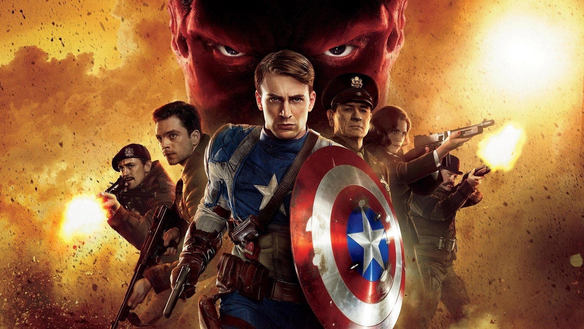 Pano de fundo do filme Capitão América: O Primeiro Vingador